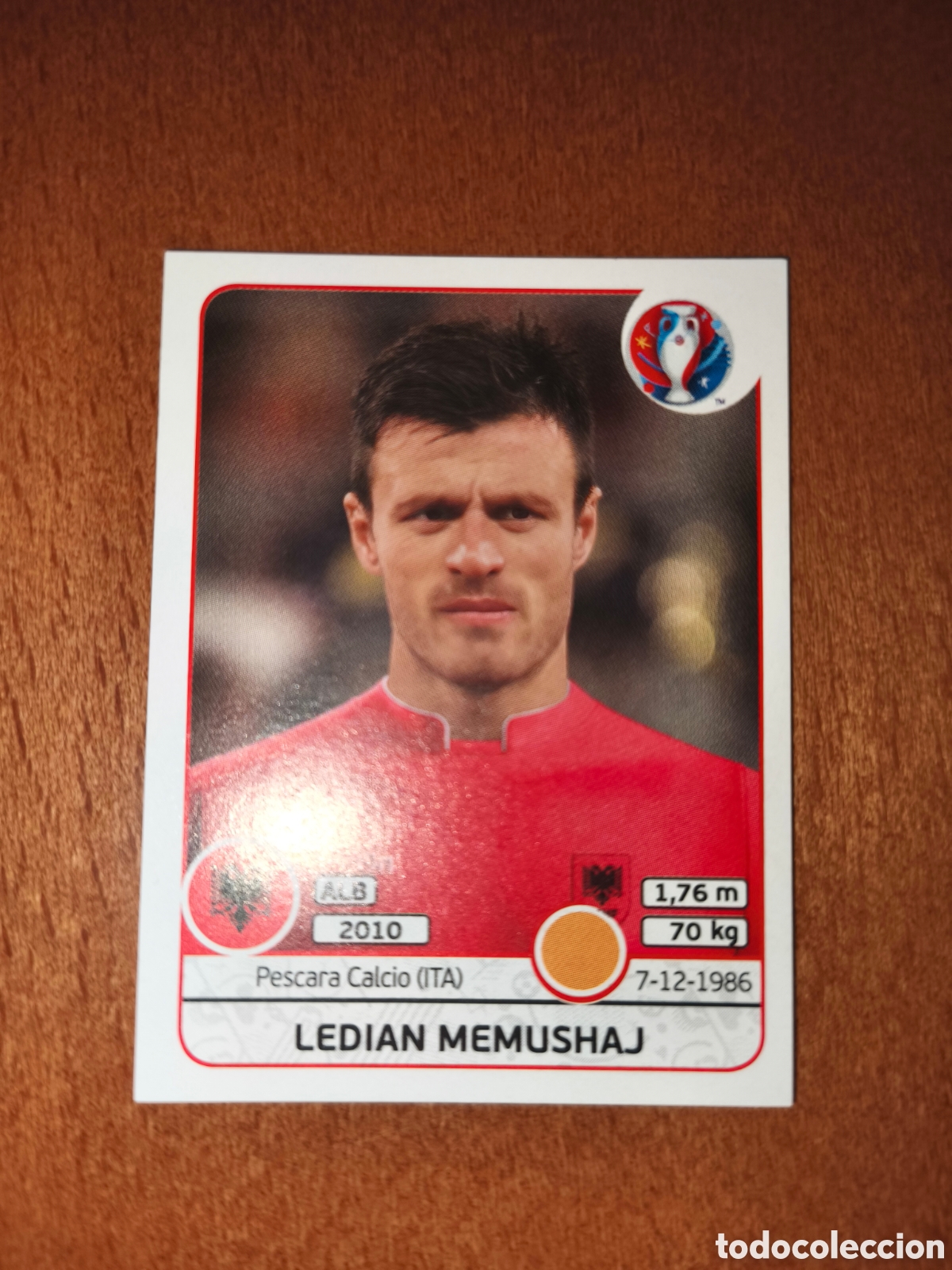 Cromos de F&uacute;tbol: Ledian Memushaj n&deg;84 UEFA Euro 2016 Albania