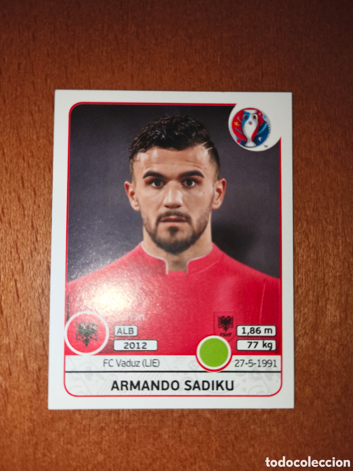 Cromos de F&uacute;tbol: Armando Sadiku n&deg;86 UEFA Euro 2016 Albania