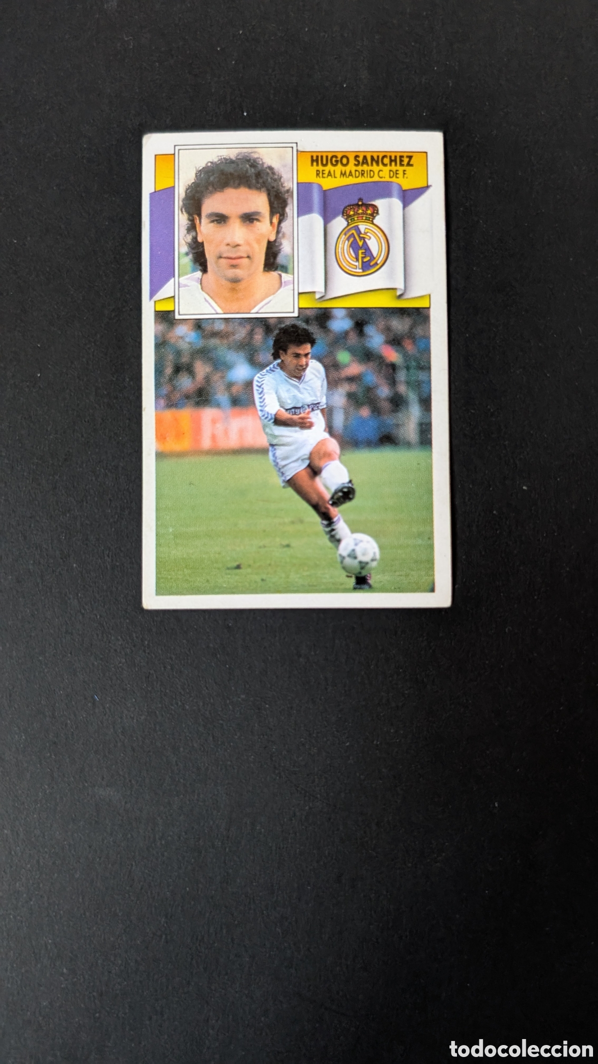 Cromos de F&uacute;tbol: HUGO SANCHEZ REAL MADRID LIGA ESTE 1990/91 90 91 NUNCA PEGADO SIN PEGAR