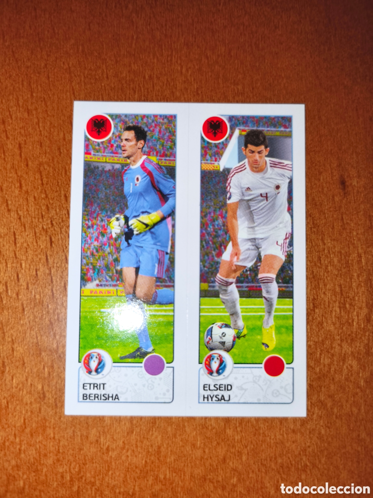 Cromos de Futebol: Etrit Berisha/Elseid Hysaj n&deg;90 UEFA Euro 2016 Albania