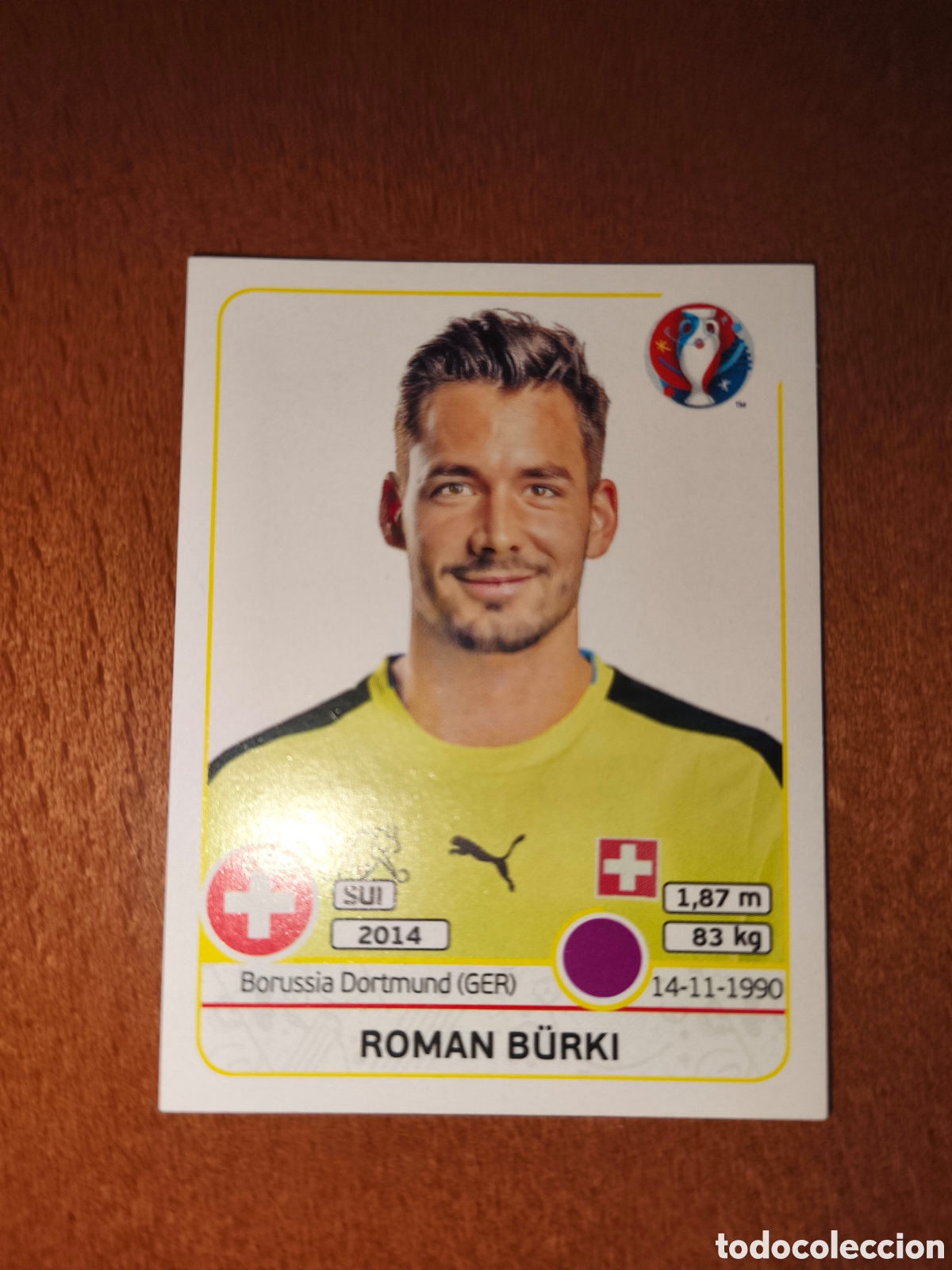Cartes &agrave; collectionner de Football: Roman Burki n&deg;102 UEFA Euro 2016 Suiza