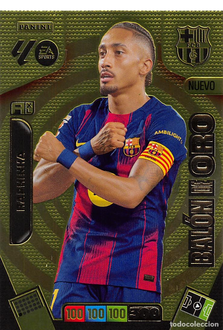 Fu&szlig;ball-Sticker: PANINI ADRENALYN 25/26 2025/2026 - RAPHINHA (FC BARCELONA) DREAM BOX TOTAL KINGS BALON DE ORO