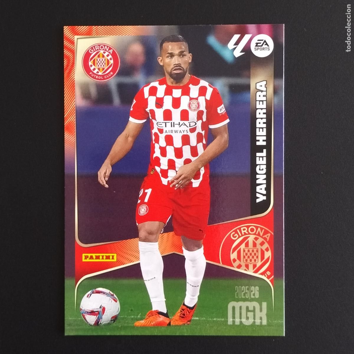 Fu&szlig;ball-Sticker: MGK 192 YANGEL HERRERA GIRONA CROMOS MEGACRACKS LIGA FUTBOL 2025 2026 25 26