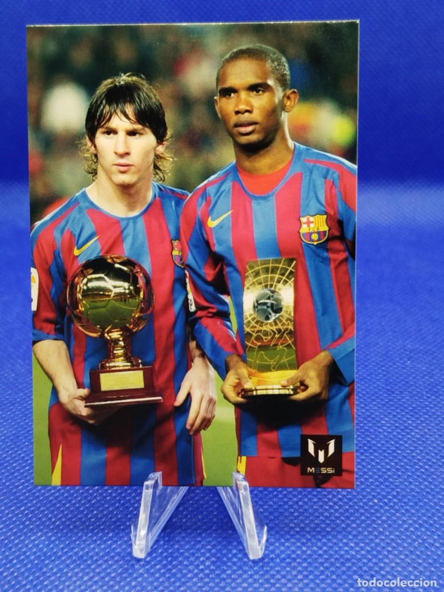 Football Stickers: #4 LIONEL MESSI & ETO'O 2013 ICONS OFFICIAL MESSI CARD COLECTION FC BARCELONA
