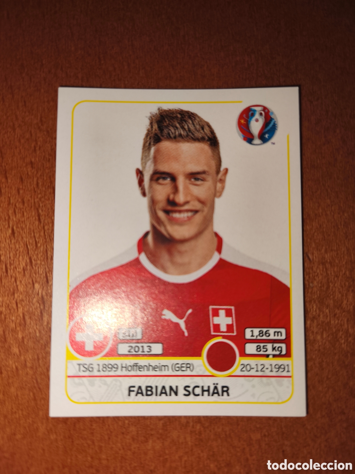 Cromos de Futebol: Fabian Schar n&deg;105 UEFA Euro 2016 Suiza