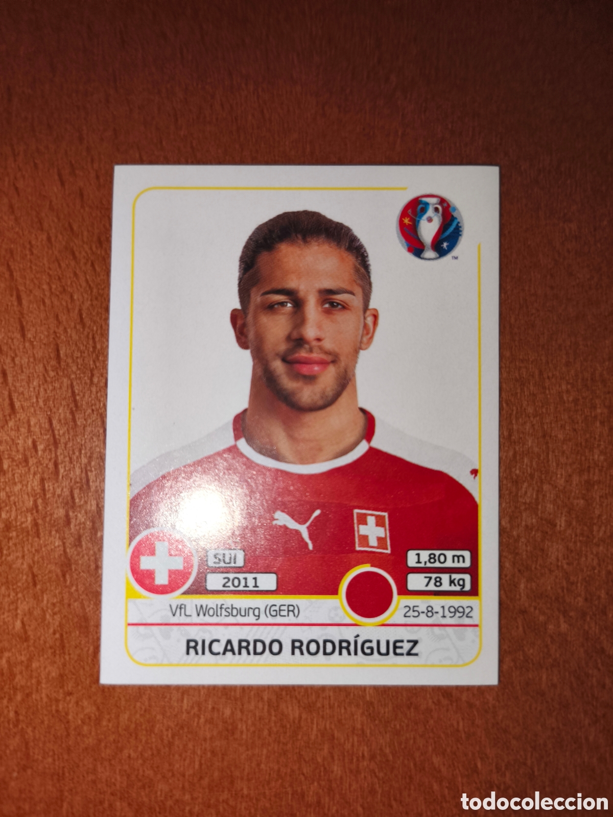Cromos de F&uacute;tbol: Ricardo Rodr&iacute;guez n&deg;108 UEFA Euro 2016 Suiza