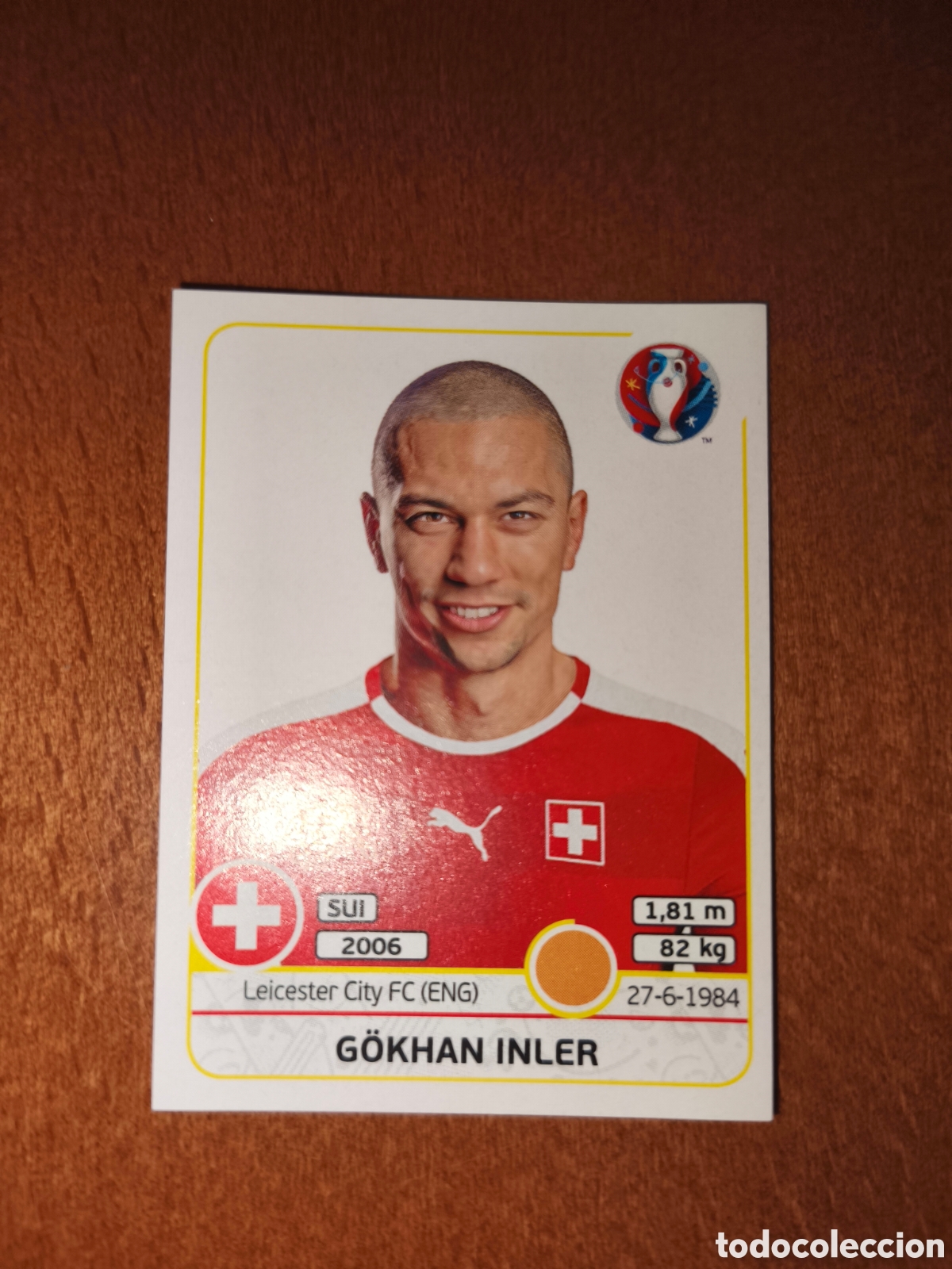 Cromos de F&uacute;tbol: Gokhan Inler n&deg;111 UEFA Euro 2016 Suiza