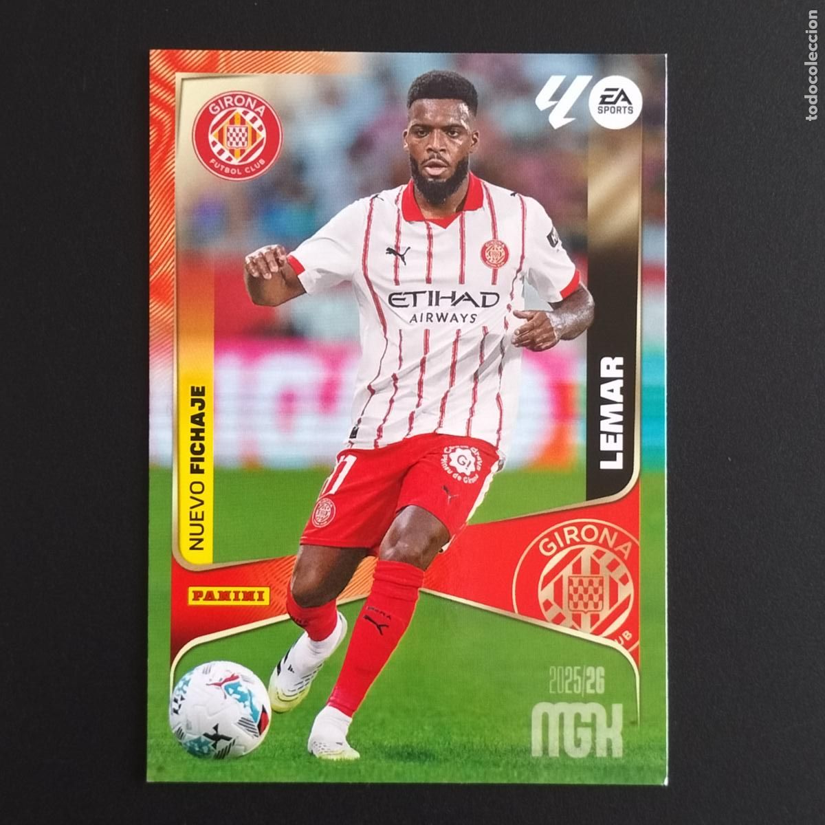 Cromos de F&uacute;tbol: MGK 459 LEMAR NUEVO FICHAJE GIRONA CROMOS MEGACRACKS LIGA FUTBOL 2025 2026 25 26