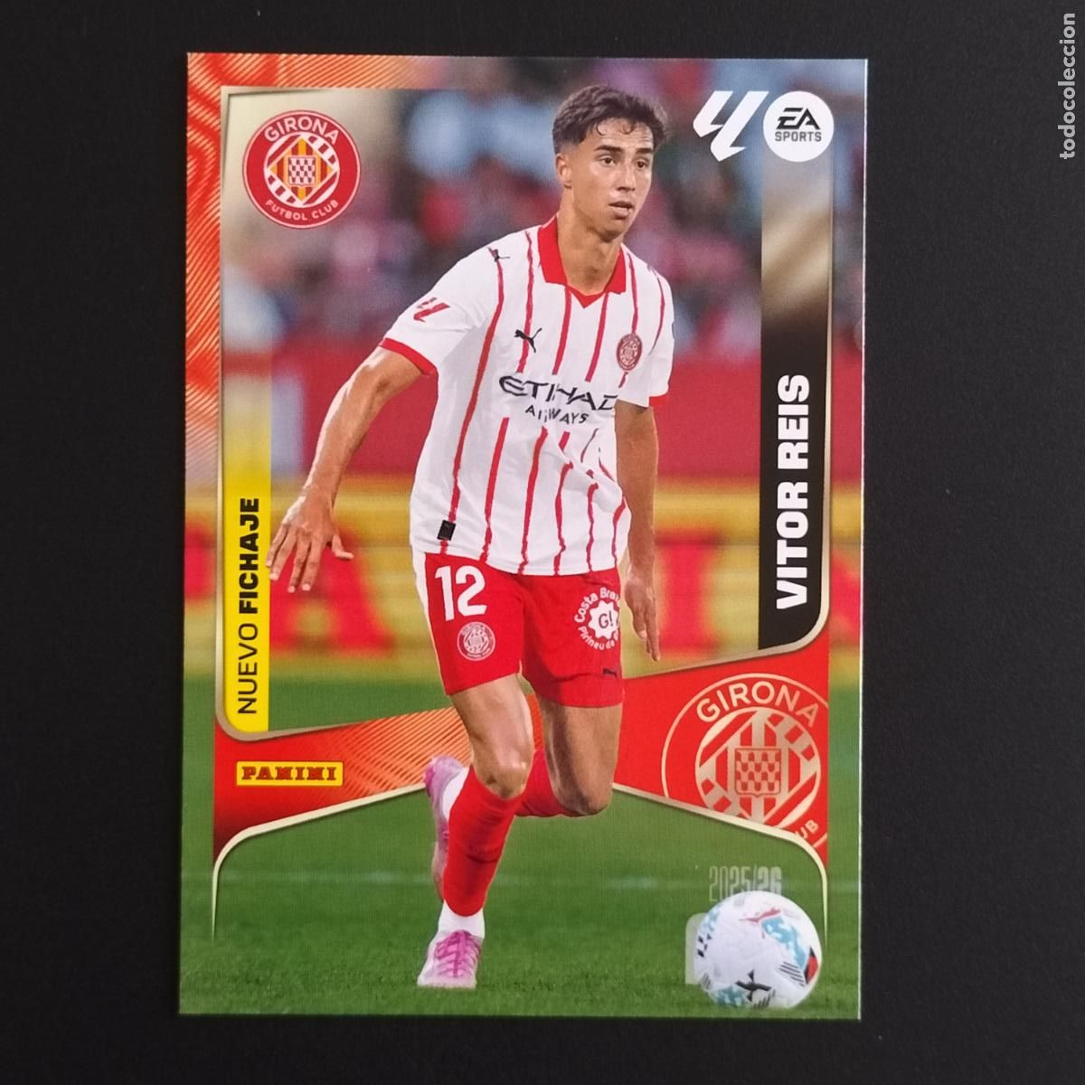 Cromos de F&uacute;tbol: MGK 474 VITOR REIS NUEVO FICHAJE GIRONA CROMOS MEGACRACKS LIGA FUTBOL 2025 2026 25 26