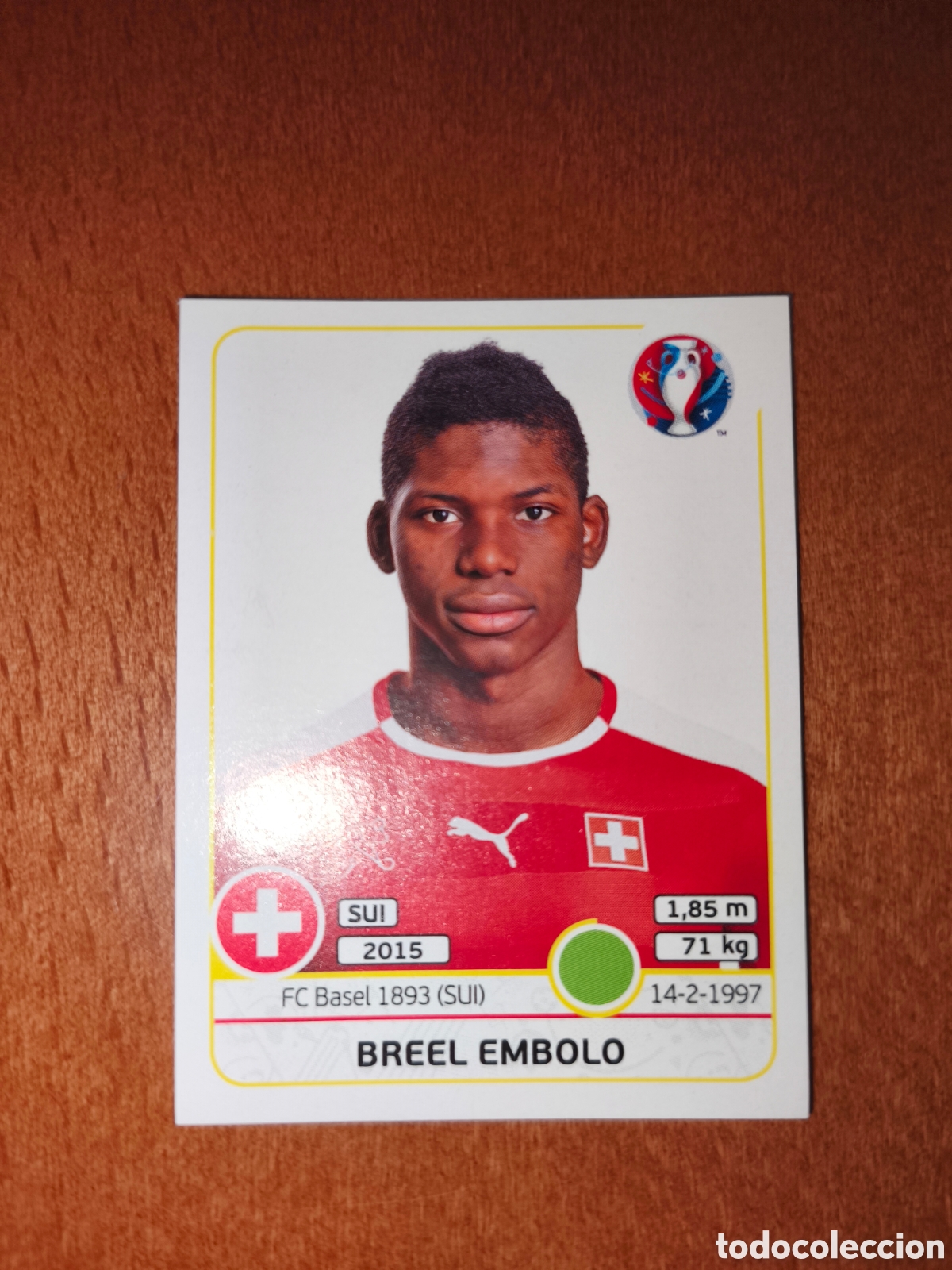 Cromos de F&uacute;tbol: Breel Embolo n&deg;117 UEFA Euro 2016 Suiza