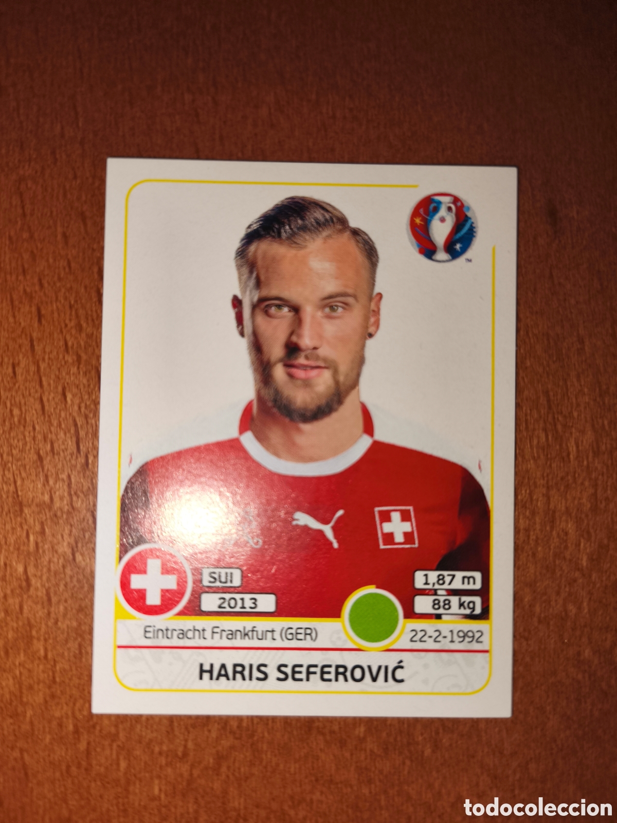 Cromos de F&uacute;tbol: Haris Seferovic n&deg;119 UEFA Euro 2016 Suiza