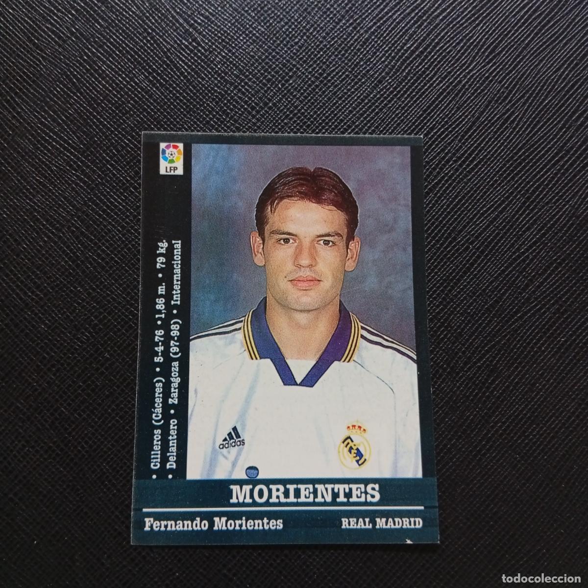 Cromos de F&uacute;tbol: 83 MORIENTES REAL MADRID PANINI 2000 2001 CROMO FUTBOL 00 01 LIGA - SIN PEGAR - A165 PG280