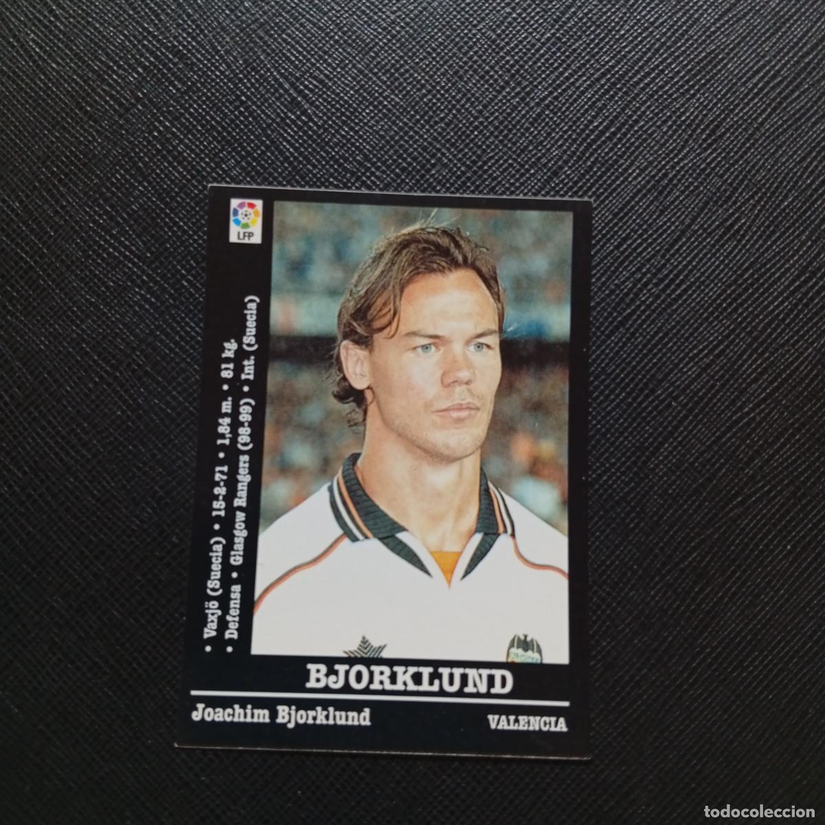 Cromos de F&uacute;tbol: 40 BJORKLUND VALENCIA PANINI 2000 2001 CROMO FUTBOL 00 01 LIGA - SIN PEGAR - A165 PG298