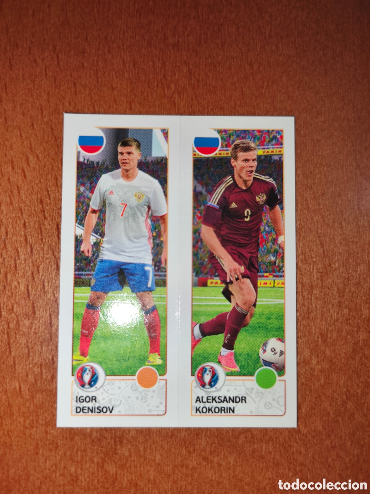 Cromos de F&uacute;tbol: Igor Denisov/Aleksandr Kokorin n&deg;159 UEFA Euro 2016 Russia