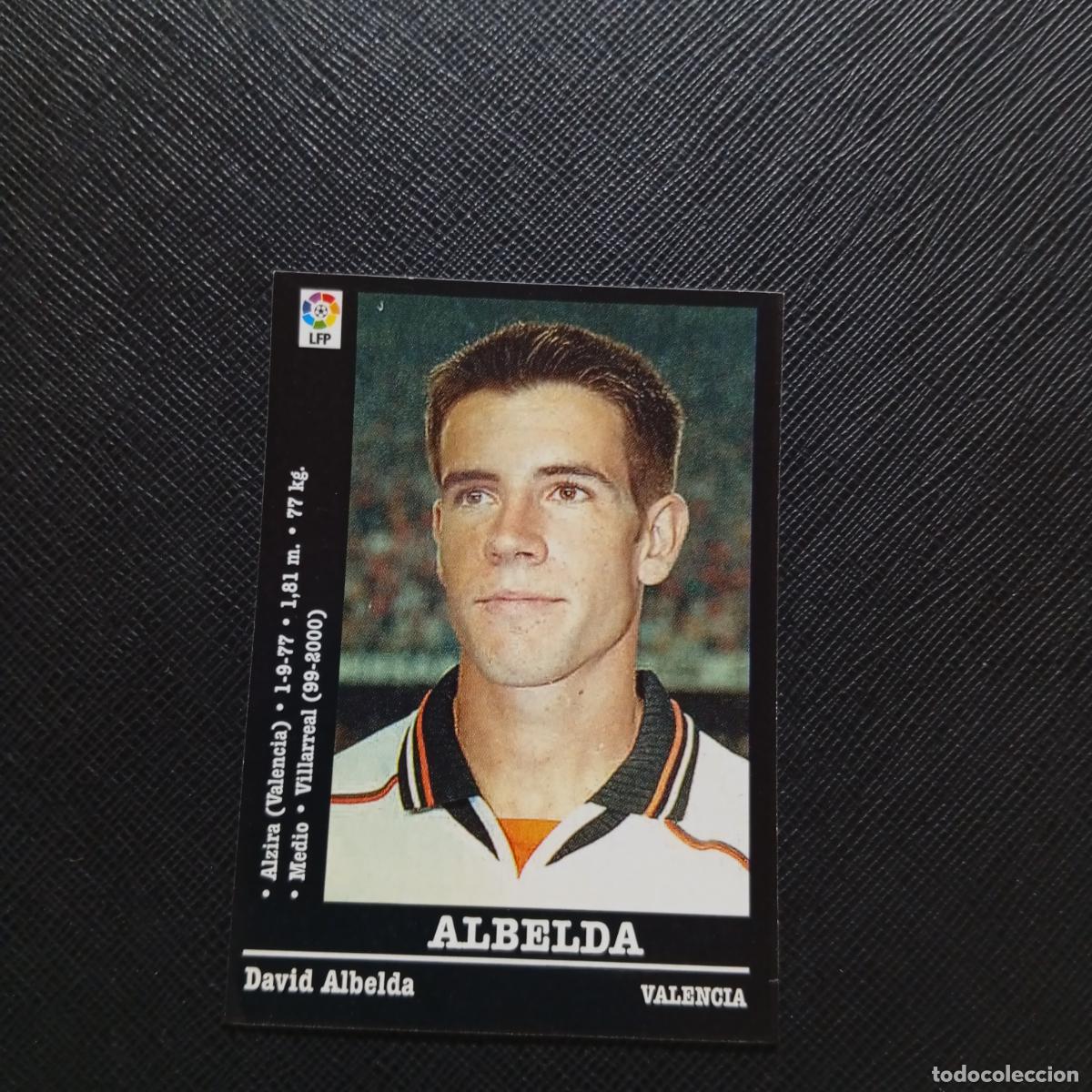 Cromos de F&uacute;tbol: 43 ALBELDA VALENCIA PANINI 2000 2001 CROMO FUTBOL 00 01 LIGA - SIN PEGAR - A165 PG307