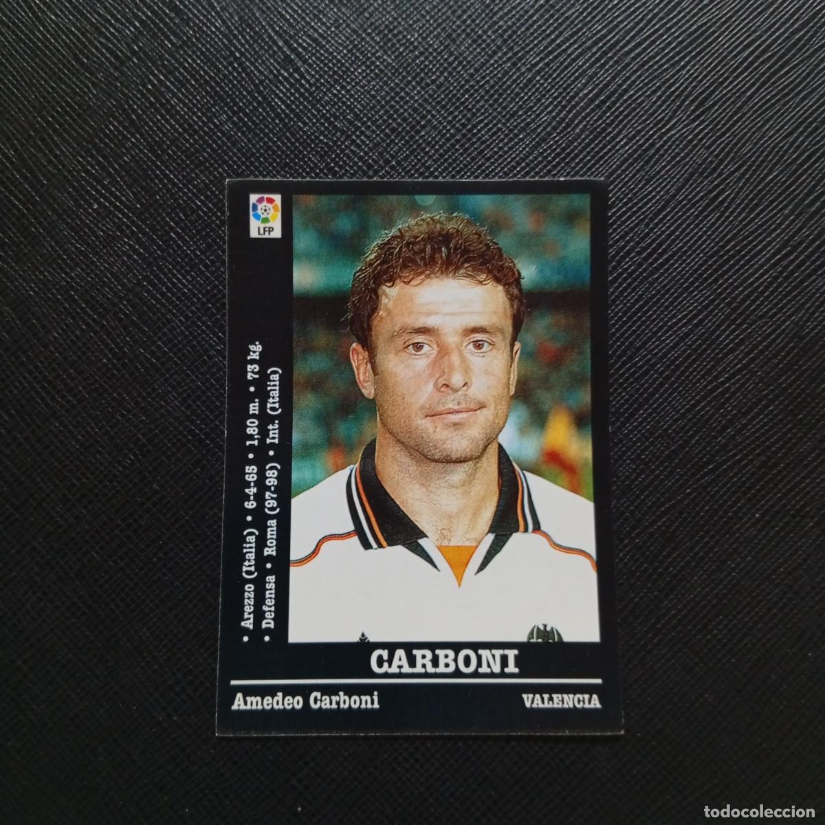Cromos de F&uacute;tbol: 41 CARBONI VALENCIA PANINI 2000 2001 CROMO FUTBOL 00 01 LIGA - SIN PEGAR - A165 PG307