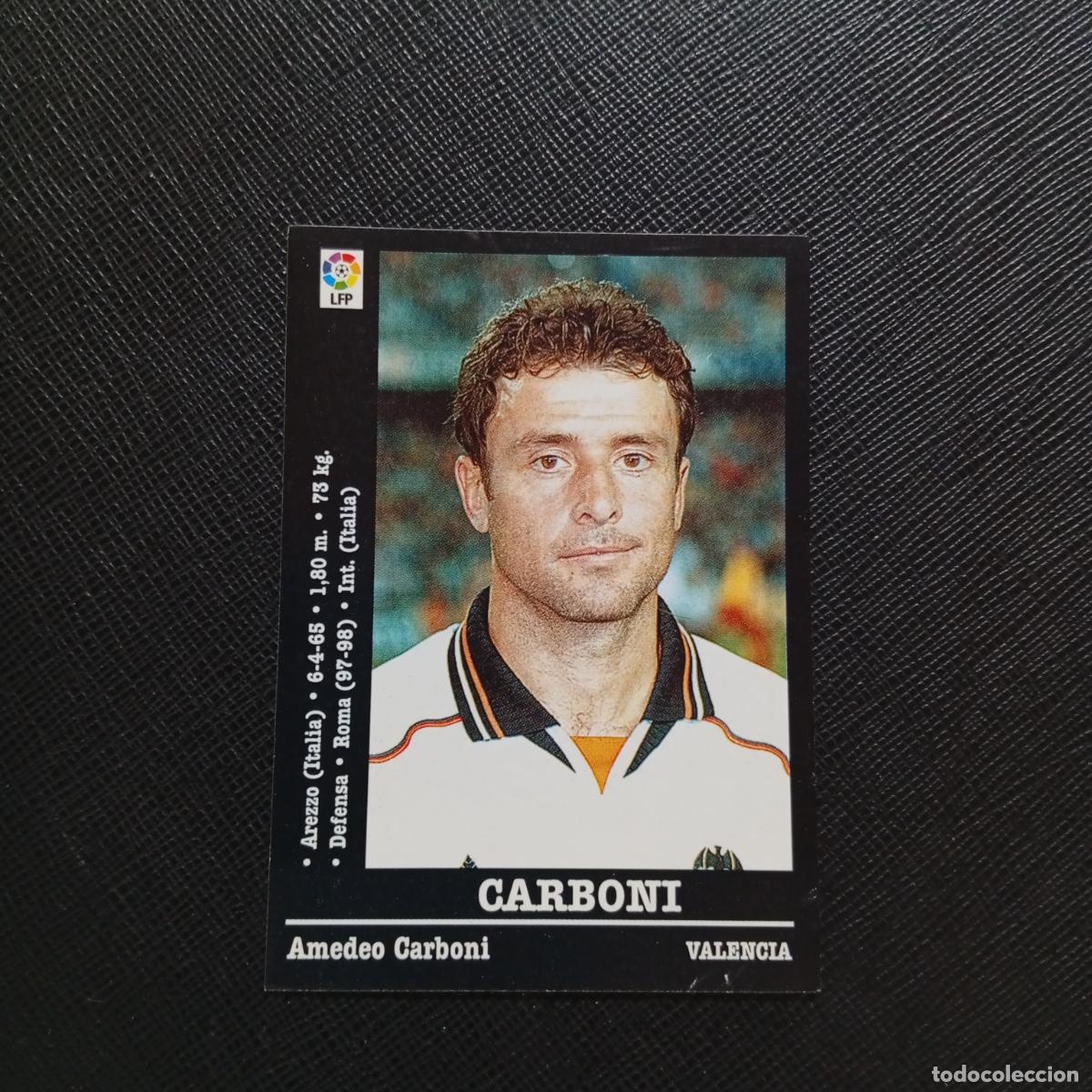 Cromos de F&uacute;tbol: 41 CARBONI VALENCIA PANINI 2000 2001 CROMO FUTBOL 00 01 LIGA - SIN PEGAR - A165 PG307 B