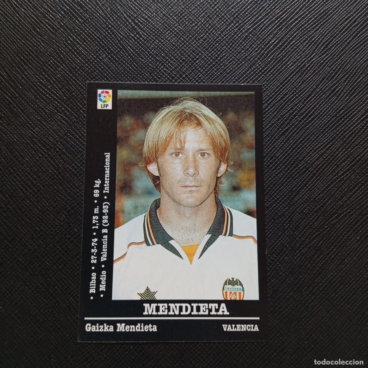 Cromos de F&uacute;tbol: 42 MENDIETA VALENCIA PANINI 2000 2001 CROMO FUTBOL 00 01 LIGA - SIN PEGAR - A165 PG307
