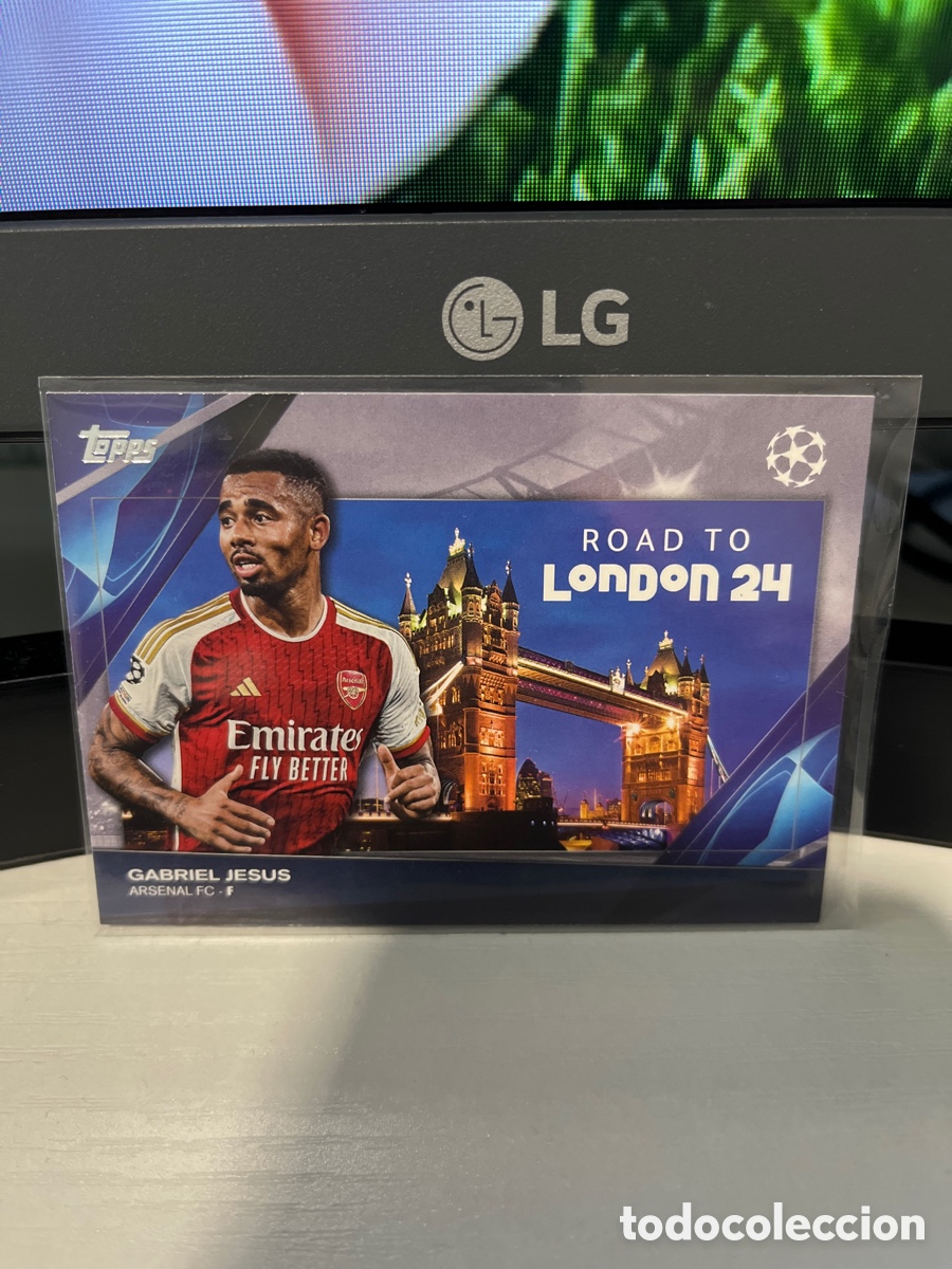 Cromos de F&uacute;tbol: Gabriel Jes&uacute;s topps champions road to London 2024