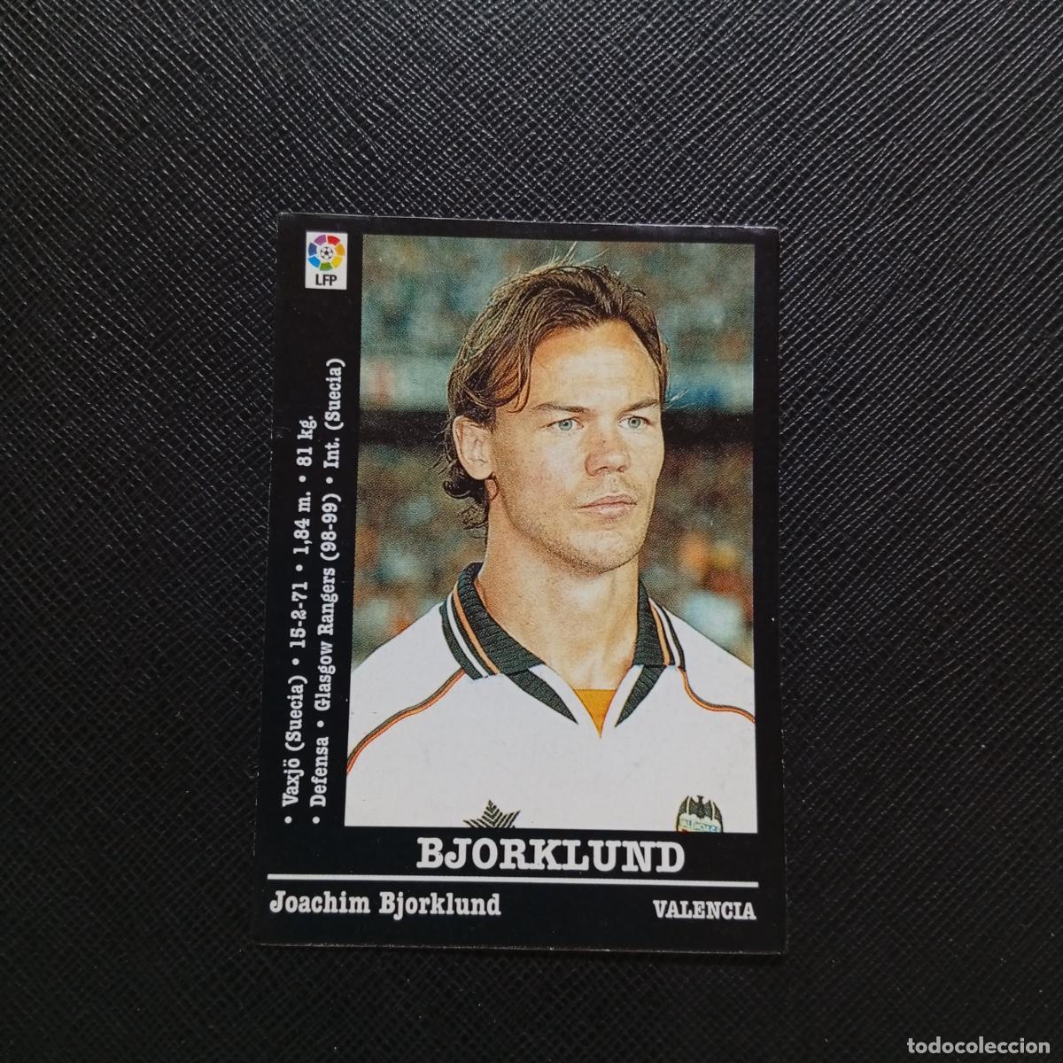 Cromos de F&uacute;tbol: 40 BJORKLUND VALENCIA PANINI 2000 2001 CROMO FUTBOL 00 01 LIGA - SIN PEGAR - A165 PG307