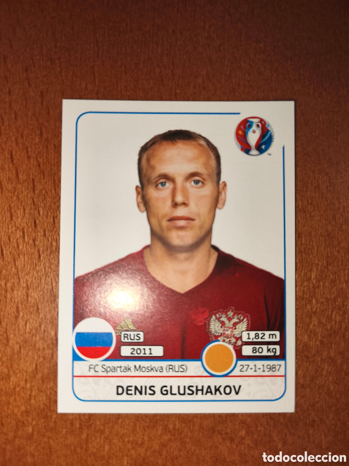 Figurine di Calcio: Denis Glushakov n&deg;173 UEFA Euro 2016 Russia
