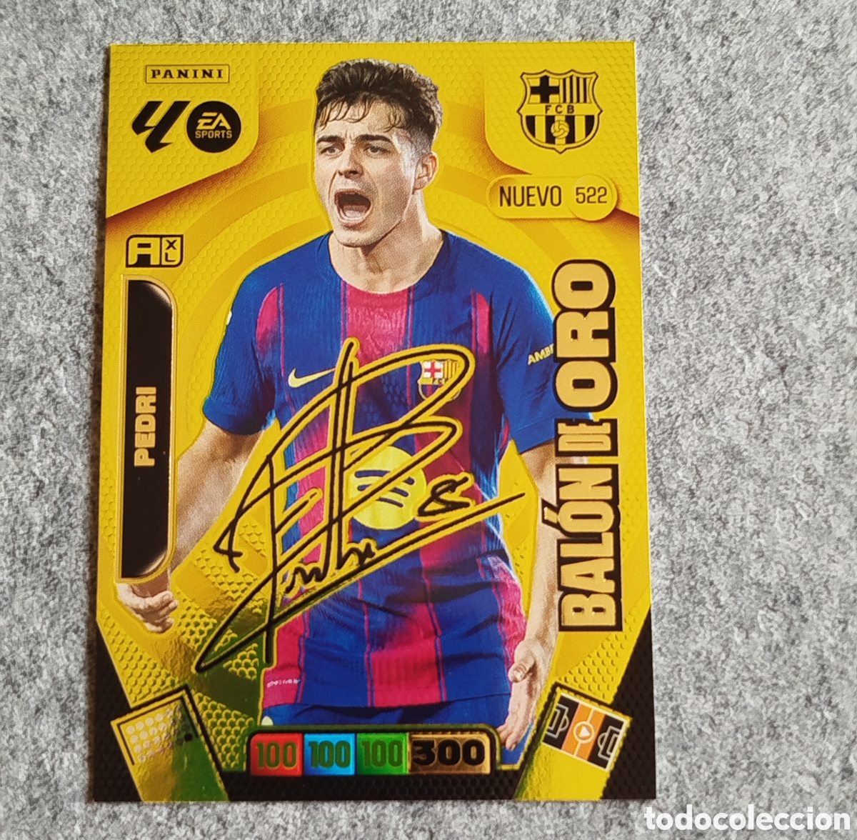 Figurine di Calcio: NUEVO BALON DE ORO PEDRI 522 FC BARCELONA BAR&Ccedil;A ADRENALYN XL LIGA 2025 2026 PANINI CROMO CARD