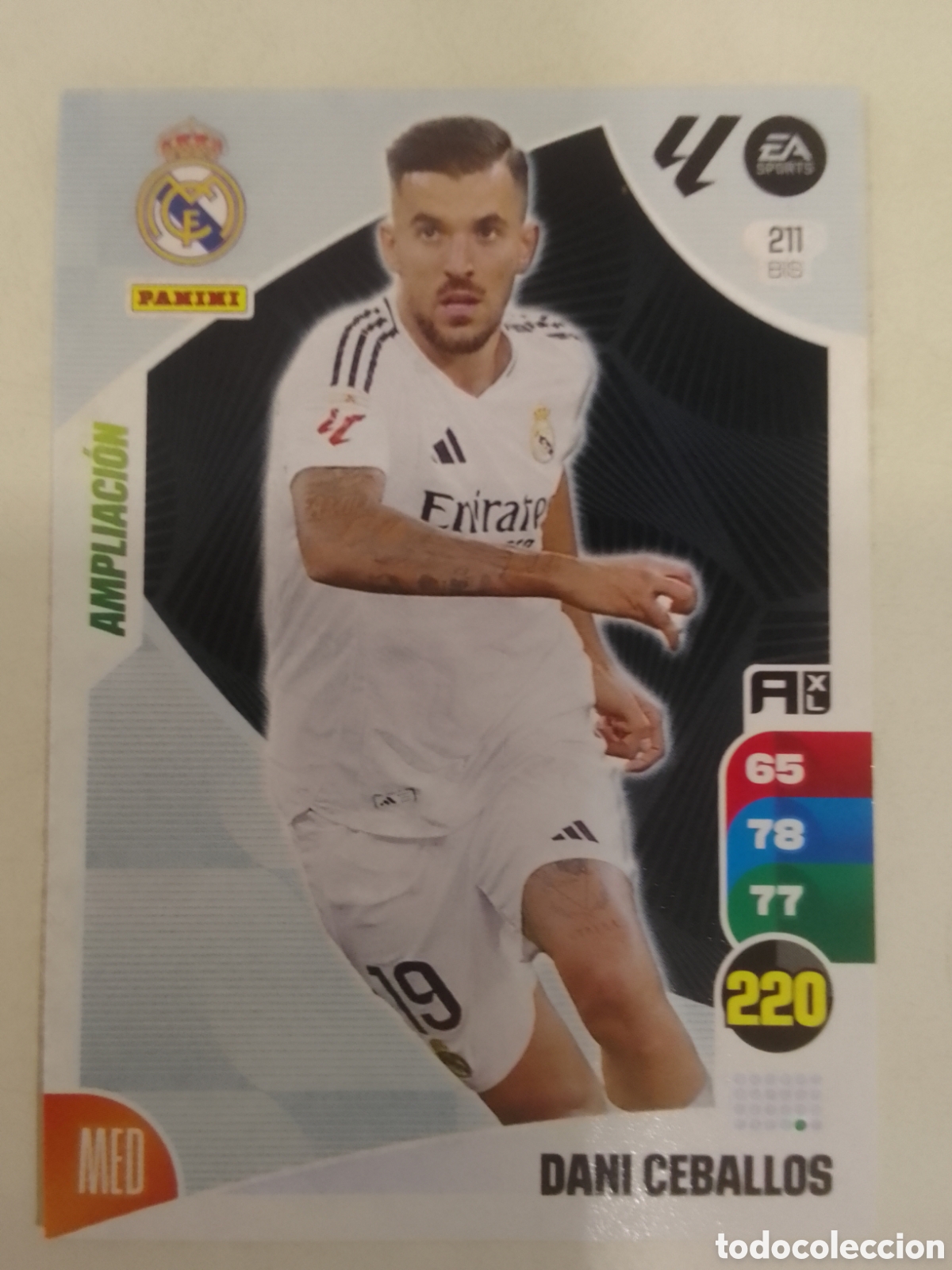 Figurine di Calcio: Adrenalyn XL 2024-25 n&deg; 211 BIS Dani Ceballos &bull; Real Madrid. AMPLIACI&Oacute;N.
