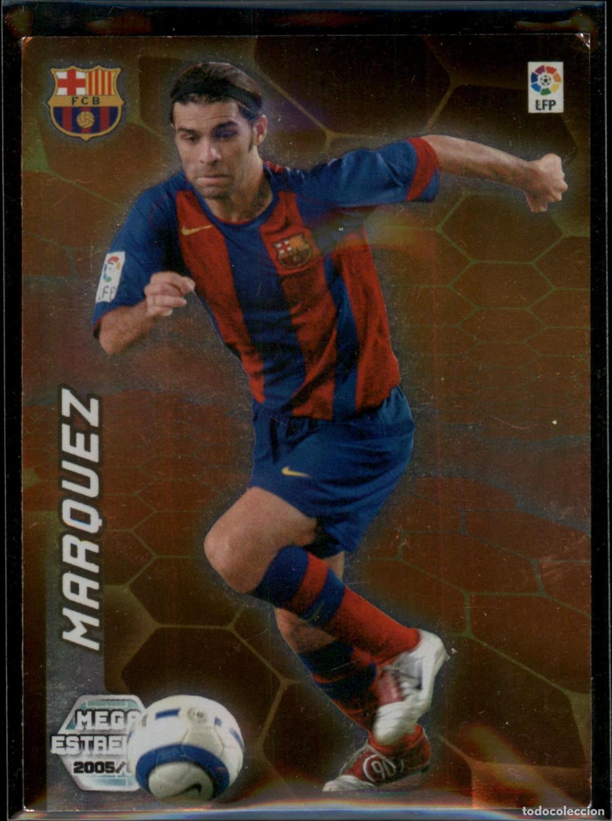 Cromos de F&uacute;tbol: M&aacute;rquez Mega Estrellas N&ordm; 373 Bar&ccedil;a (Barcelona) Megacracks Liga BBVA 2005 2006 Panini 05 06