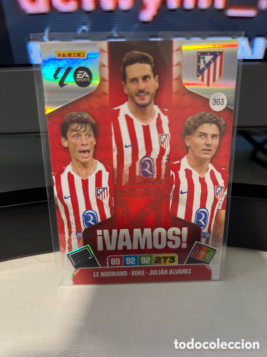 Cromos de F&uacute;tbol: Carta vamos atl&eacute;tico de Madrid adrenalyn 2025/26