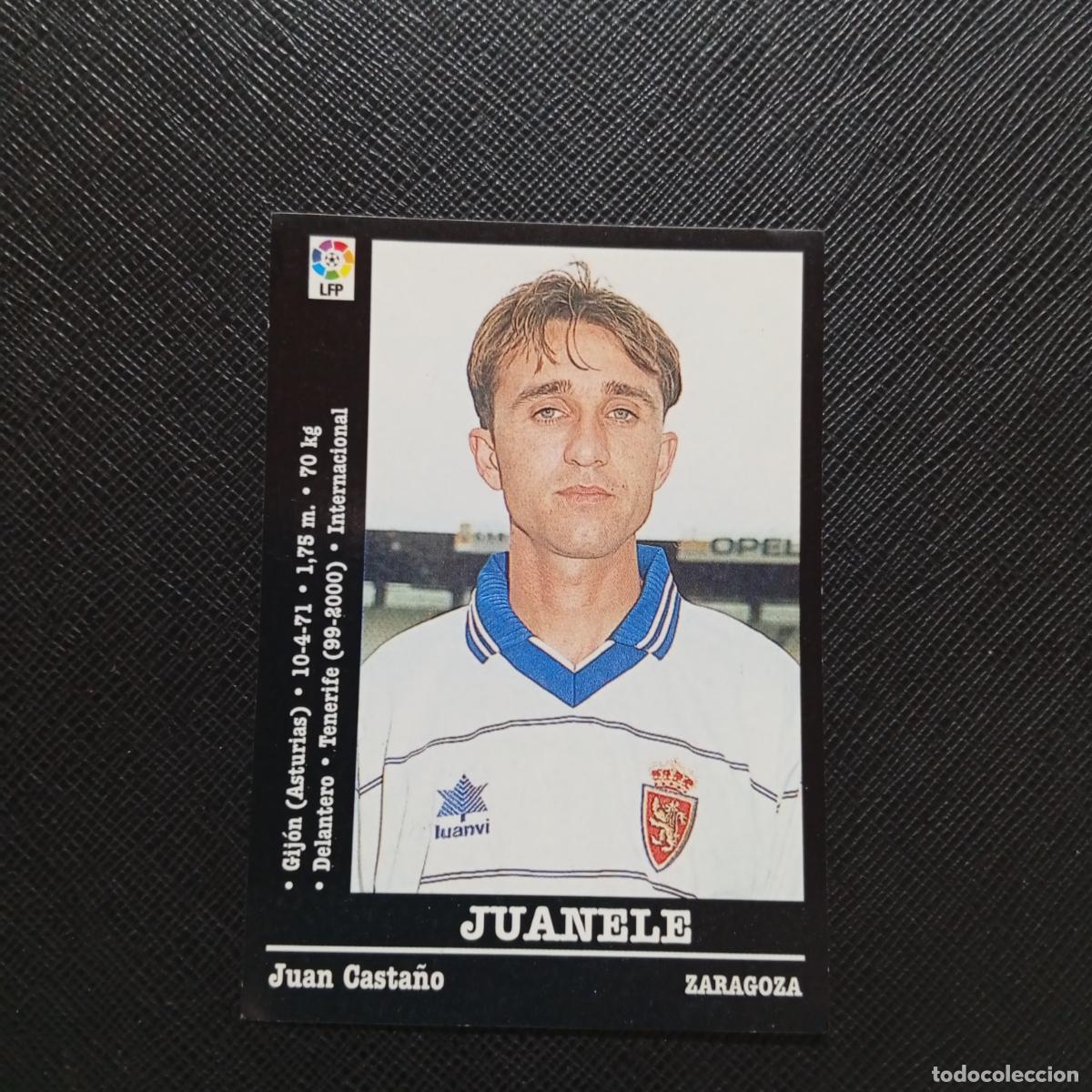 Cromos de F&uacute;tbol: 65 JUANELE ZARAGOZA PANINI 2000 2001 CROMO FUTBOL 00 01 LIGA - SIN PEGAR - A165 PG316 B