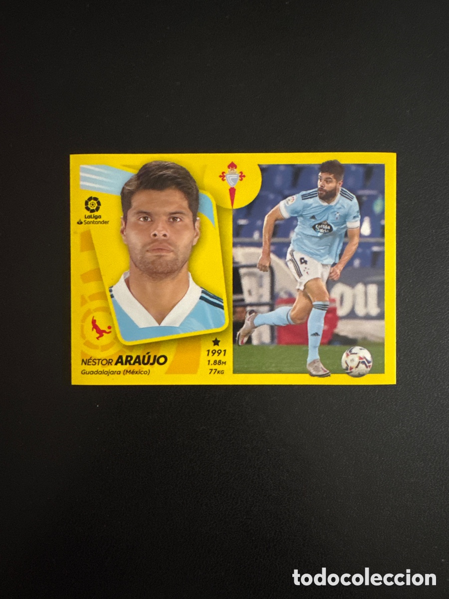 Figurine di Calcio: ARAUJO CELTA DE VIGO N&Uacute;MERO 10 LIGA ESTE 2021 2022