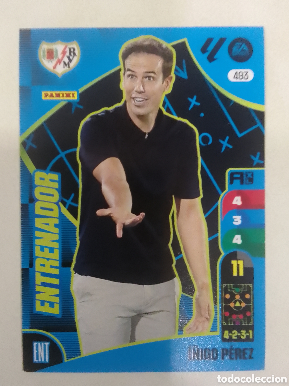 Cromos de F&uacute;tbol: Adrenalyn XL 2024-25 n&deg; 493 &Iacute;&ntilde;igo P&eacute;rez &bull; Rayo Vallecano.