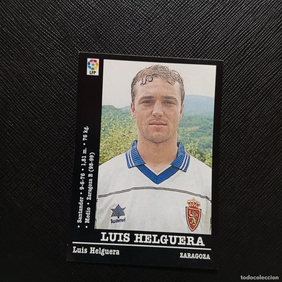 Cromos de F&uacute;tbol: 61 LUIS HELGUERA ZARAGOZA PANINI 2000 2001 CROMO FUTBOL 00 01 LIGA - SIN PEGAR - A165 PG325