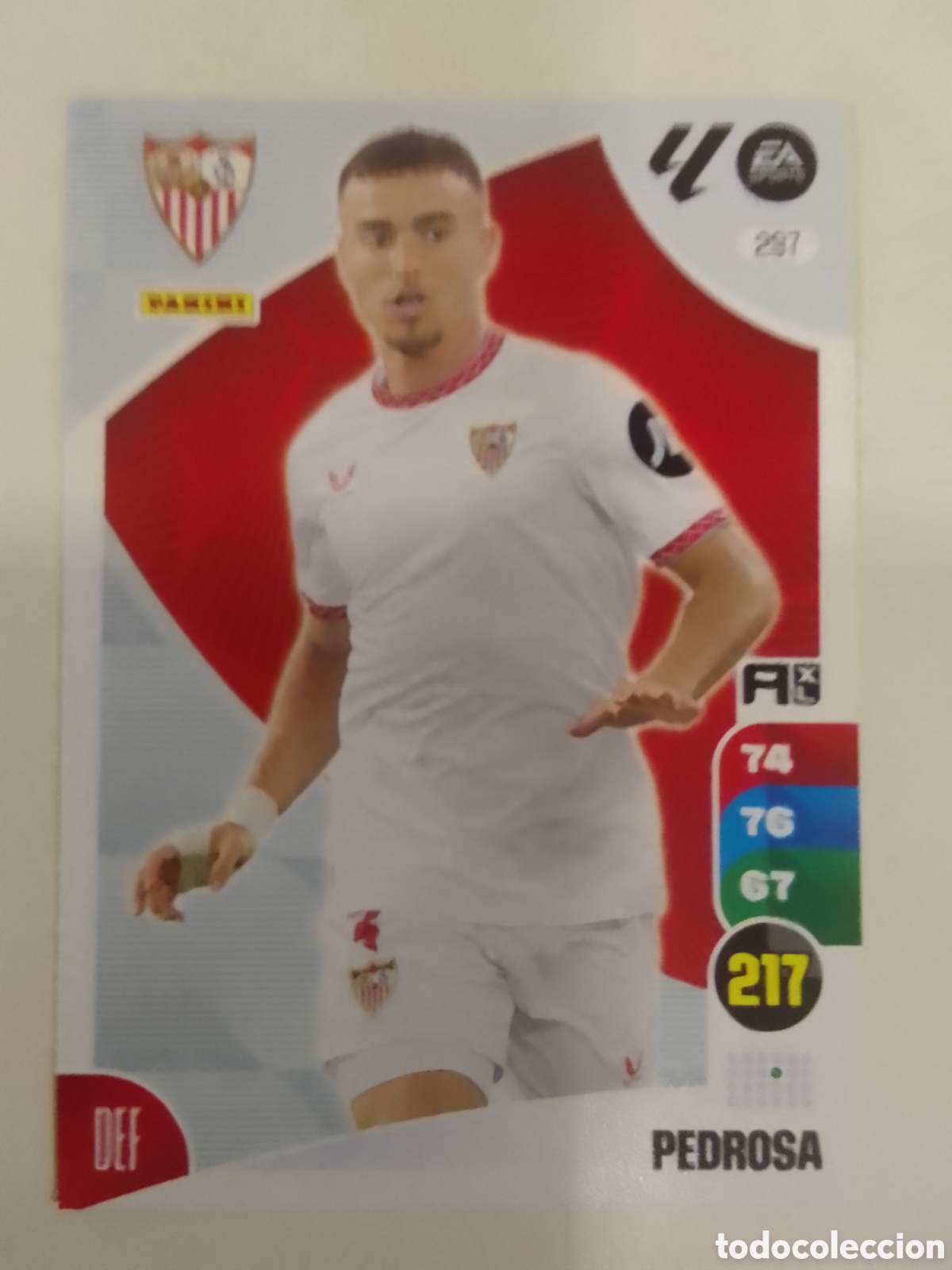 Cromos de F&uacute;tbol: Adrenalyn XL 2024-25 n&deg; 297 Pedrosa &bull; Sevilla.
