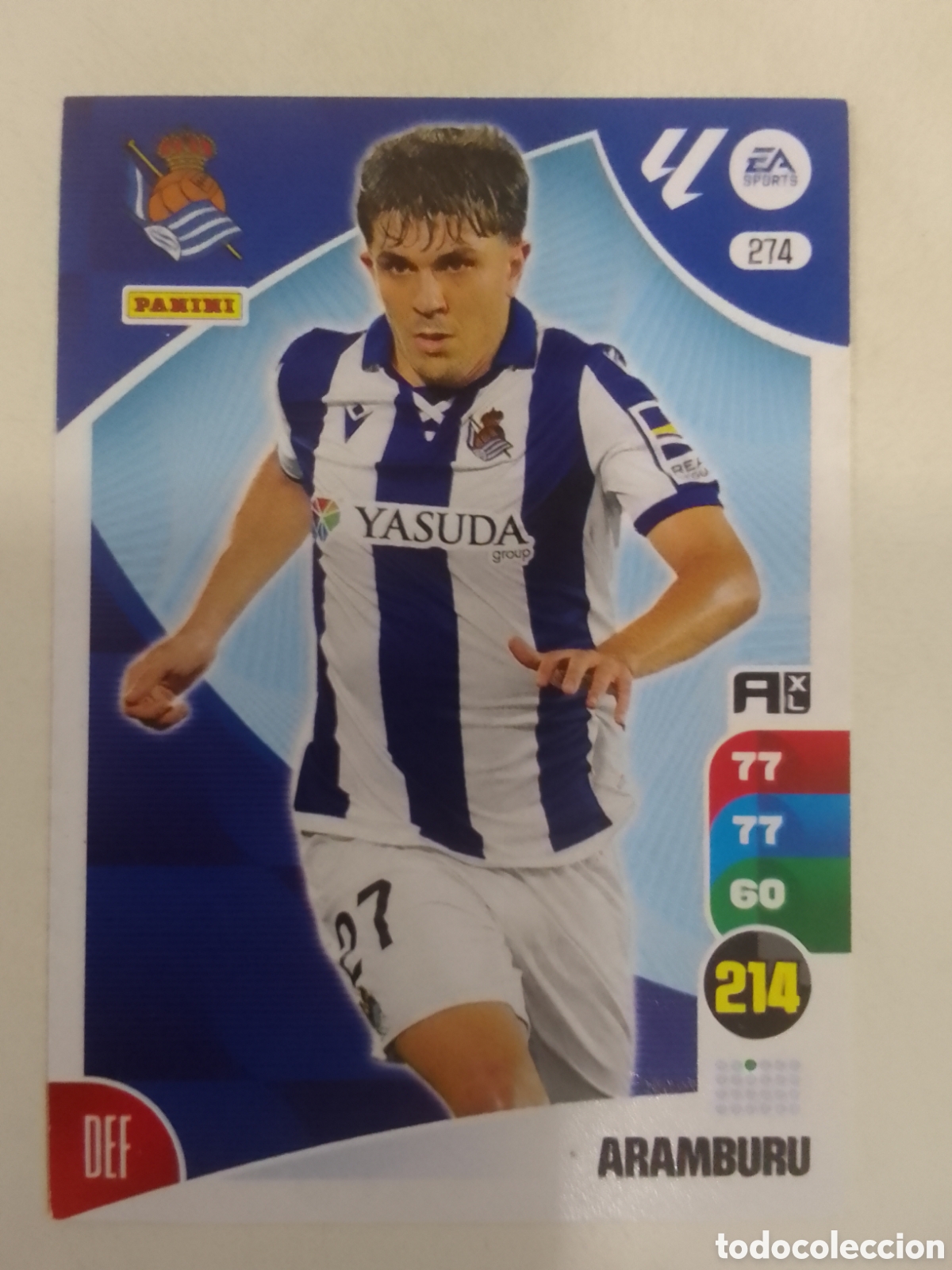 Cromos de F&uacute;tbol: Adrenalyn XL 2024-25 n&deg; 274 Aramburu &bull; Real Sociedad.