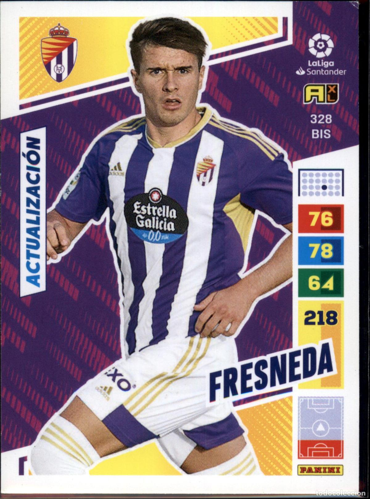 Cartes &agrave; collectionner de Football: Fresneda Actualizaci&oacute;n N&ordm; 328 Bis Real Valladolid Liga Santander Adrenalyn XL 2022 2023 Panini 22 23