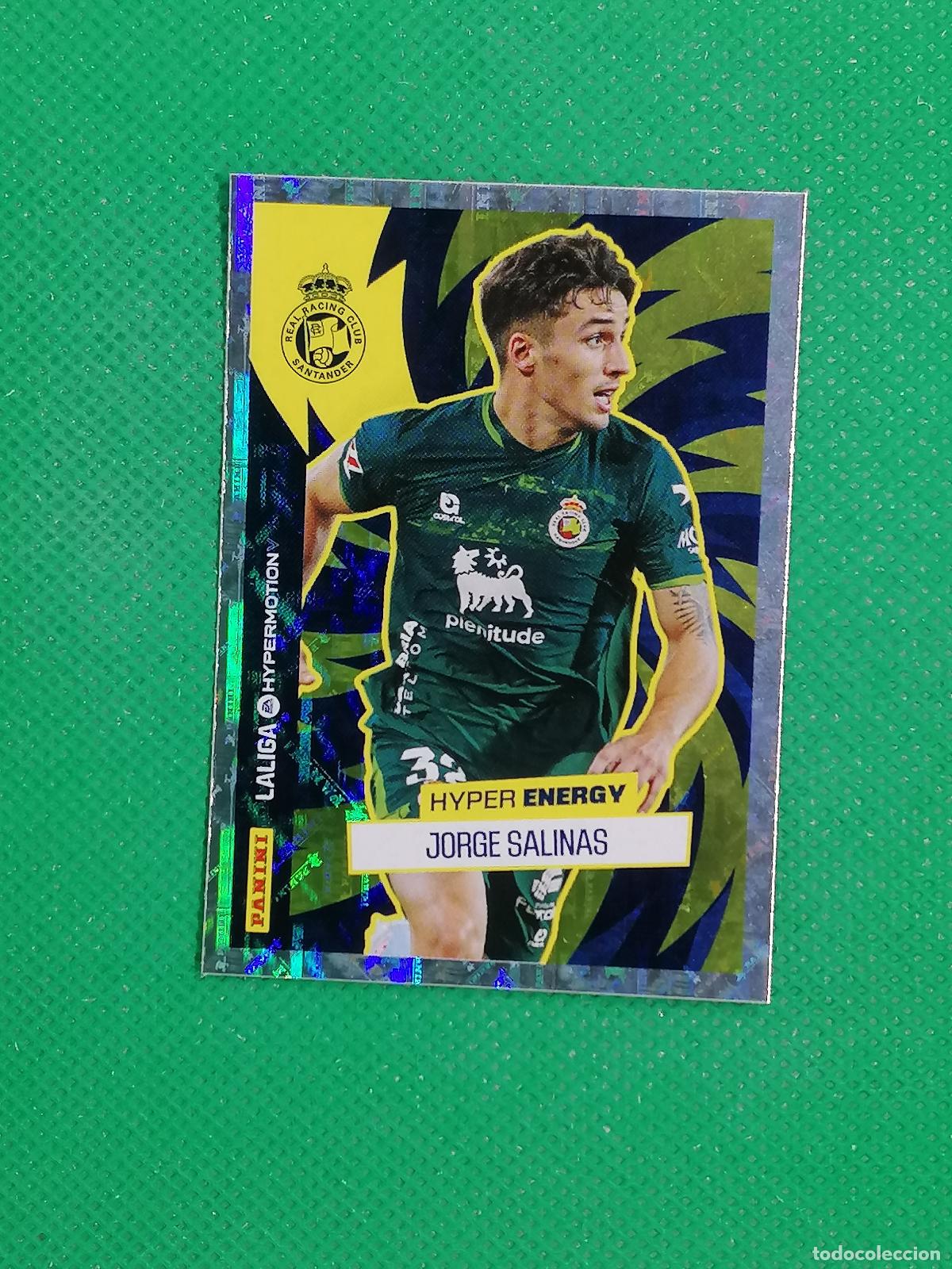 Football Stickers: 470 JORGE SALINAS RACING SANTANDER HYPER ENERGY ⚽ PANINI LIGA HYPERMOTION 25 26 2025 2026 ⚽