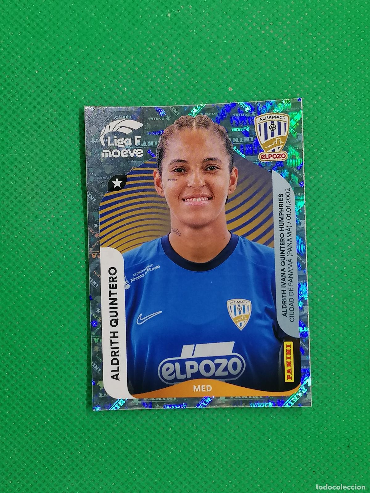Cartes &agrave; collectionner de Football: 13 ALDRITH QUINTERO ALHAMA CF EL POZO ⚽ PANINI LIGA FEMENINA F MOEVE 25 26 2025 2026 ⚽
