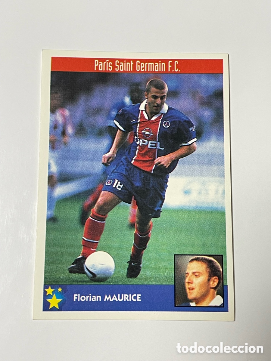 Cromos de F&uacute;tbol: Florian Maurice Paris Saint Germain Panini Los mejores equipos de Europa 1997/98 #202