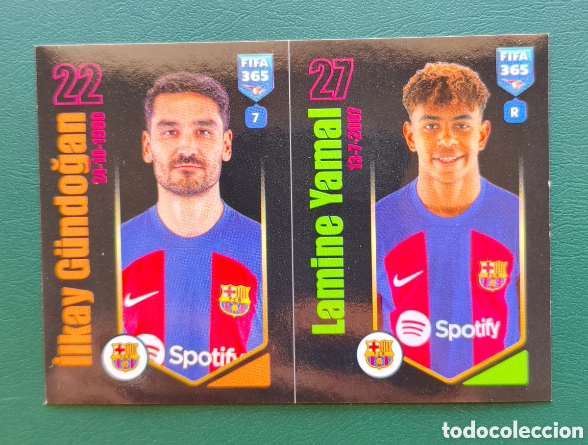 Cromos de F&uacute;tbol: 160 Lamine Yamal - Gundogan | FC Barcelona | 2024 Panini FIFA 365 Stickers