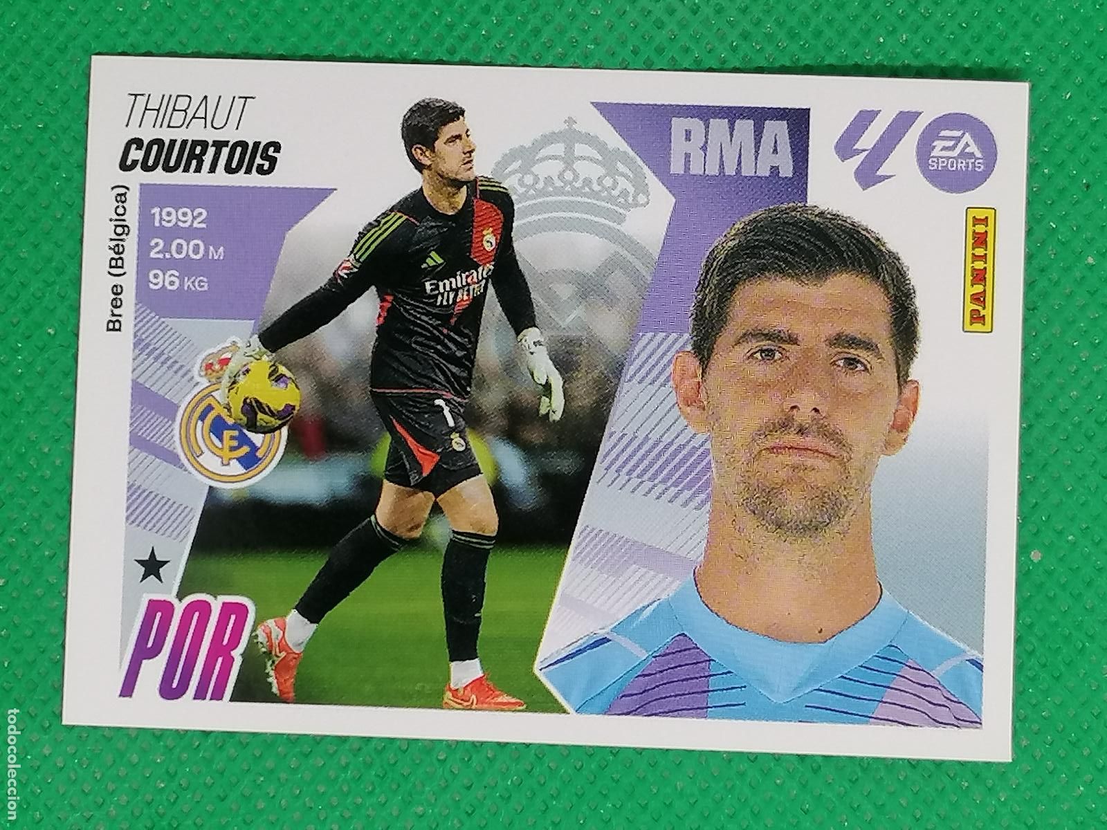 Cromos de F&uacute;tbol: 3 THIBAUT COURTOIS REAL MADRID ⚽ PANINI LIGA ESTE 25 26 2025 2026 ⚽
