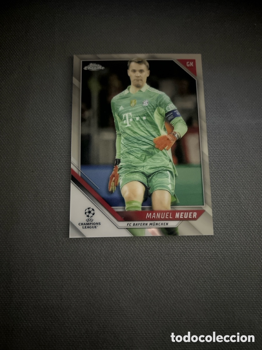 Cromos de F&uacute;tbol: Manuel Neuer 159 Bayern Munich Munchen Topps Chrome UCL Champions League 2021-22 21/22