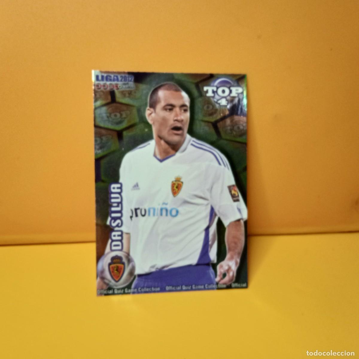 Cromos de F&uacute;tbol: MUNDICROMO 2011 2012 11 12 BRILLO LISO DORADO, AMARILLO TOP REAL ZARAGOZA DA SILVA 565