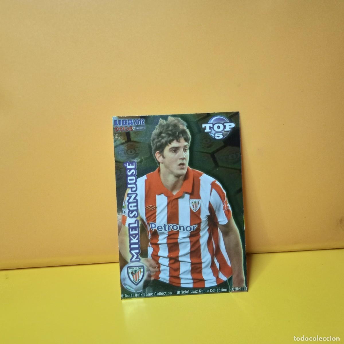 Cartes &agrave; collectionner de Football: MUNDICROMO 2011 2012 11 12 BRILLO LISO DORADO, AMARILLO TOP ATHLETIC DE BILBAO MIKEL SAN JOS&Eacute; 571