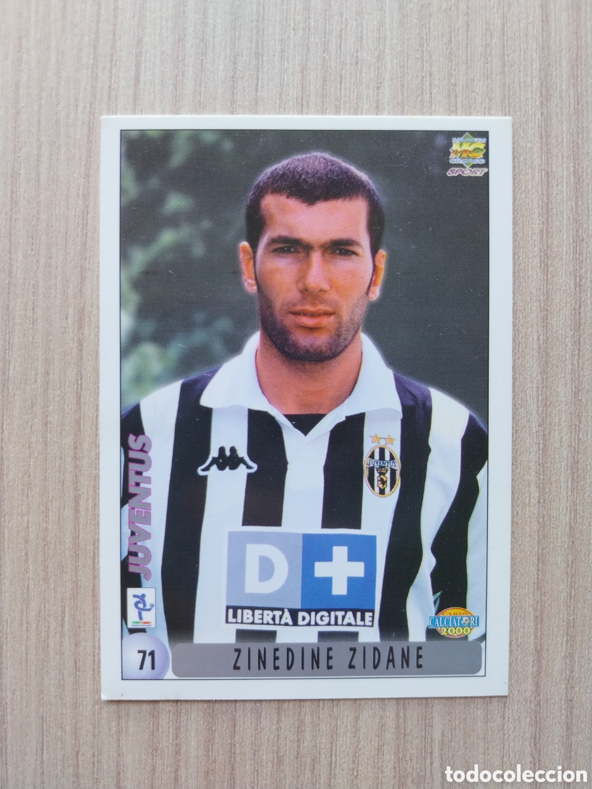 Cartes &agrave; collectionner de Football: ZINEDINE ZIDANE DANIEL CARIS FONSECA N&deg; 71 CALCIATORI 1999 2000 99 00 JUVENTUS DE TUR&Iacute;N MUNDICROMO