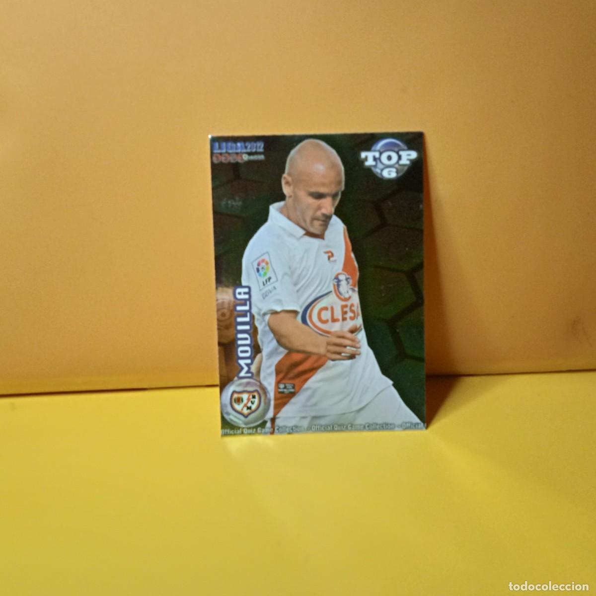 Cromos de F&uacute;tbol: MUNDICROMO 2011 2012 11 12 BRILLO LISO DORADO, AMARILLO TOP RAYO VALLECANO MOVILLA 594