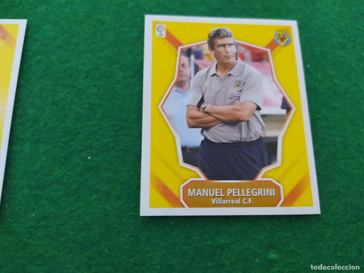 Fu&szlig;ball-Sticker: Liga este 2008 2009 08 09 nuevo sin pegar - VILLARREAL - ENTRENADOR MANUEL PELLEGRINI