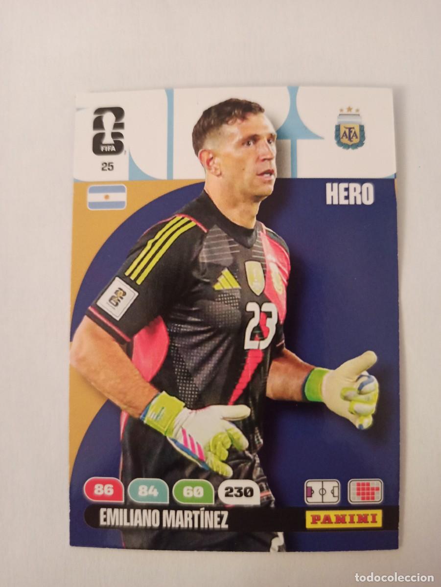 Fu&szlig;ball-Sticker: Emiliano Mart&iacute;nez n&deg; 25 - Argentina - ADRENALYN FIFA WORLD CUP 2026