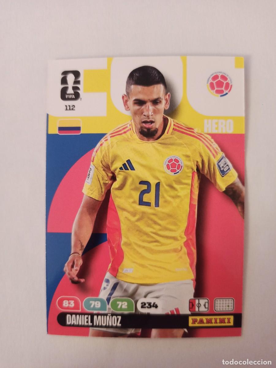 Cromos de F&uacute;tbol: Daniel Mu&ntilde;oz n&deg; 112 - Colombia - ADRENALYN FIFA WORLD CUP 2026
