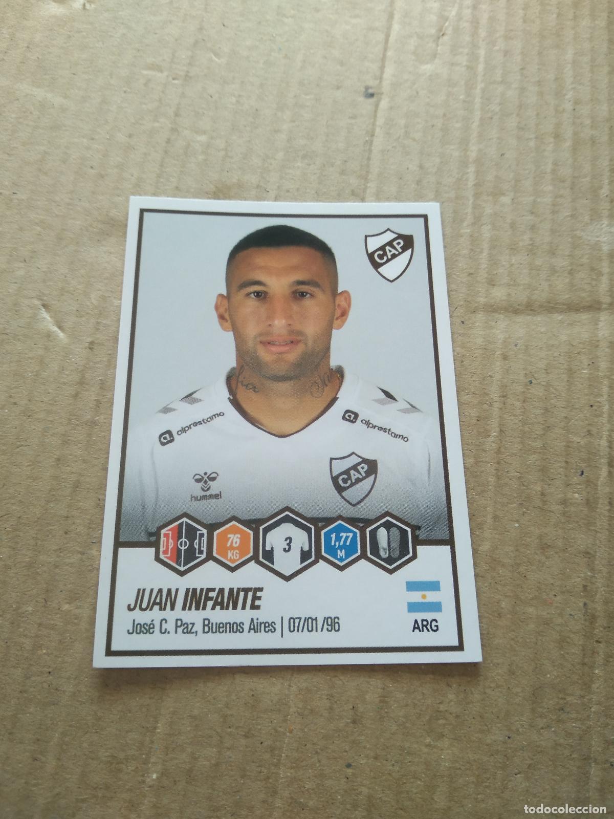 Cromos de F&uacute;tbol: 314 JUAN INFANTE PLATENSE CROMO FUTBOL ARGENTINO PANINI LIGA ARGENTINA 2022